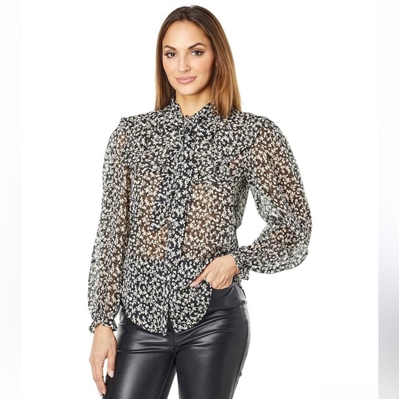 Bishop + Young | Selena Poet Blouse In Burnout Print | S - Picture 7 of 16